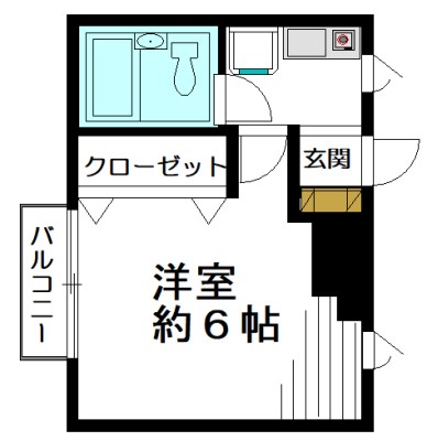 徳成ハイム 103号室 間取り