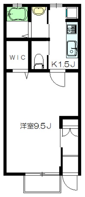 カスカド 101号室 間取り