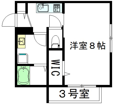 Raffine　1（ラフィーヌ） 203号室 間取り