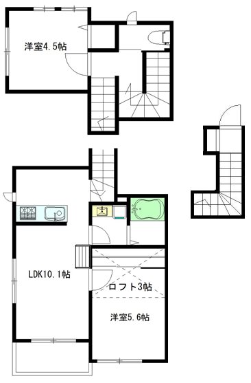 CoCo　Terrace（ココテラス） 201号室 間取り