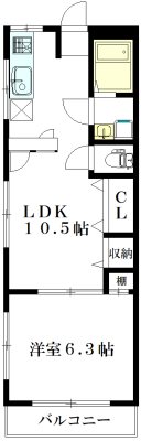 田中マンション 107号室 間取り