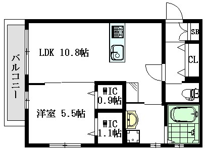 PALM SPLINGS三鷹 204号室 間取り