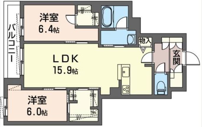 Saint Grace（セントグレース） 203号室 間取り