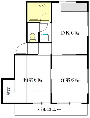 オークハウスＡ・Ｂ 1203号室 間取り