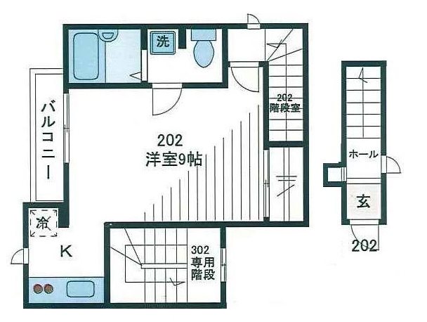 セレッソ池袋 202号室 間取り