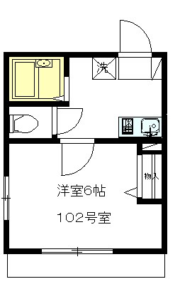 Casa Bonita 102号室 間取り