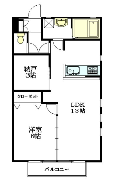Casa Verde 南荻窪　Ｄ棟 202号室 間取り