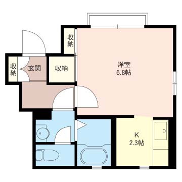 ゼルコバガーデン 102号室 間取り