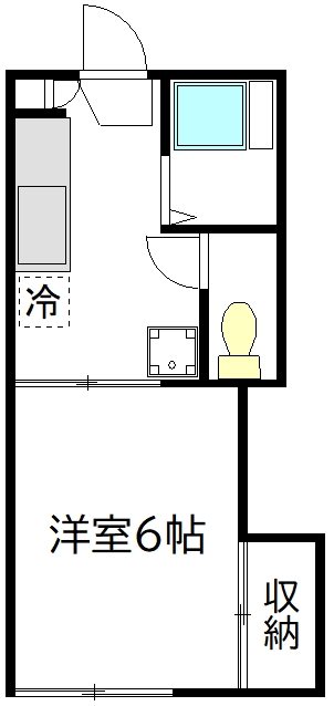 渡辺ハイツ 201号室 間取り