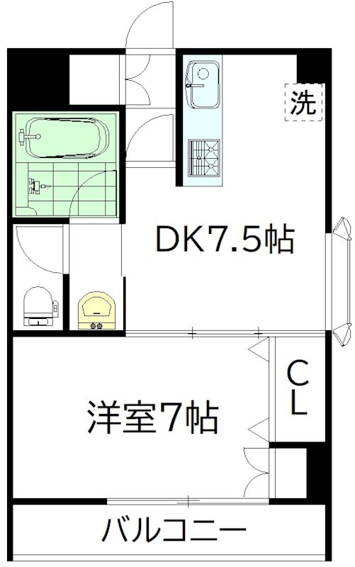カルチェ欅 101号室 間取り