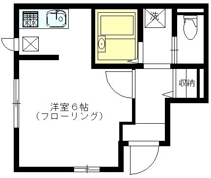 コーラル 102号室 間取り