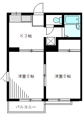 トムハイツＡ 102号室 間取り