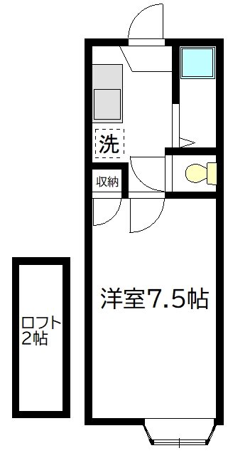 アビタシオンＭ 201号室 間取り