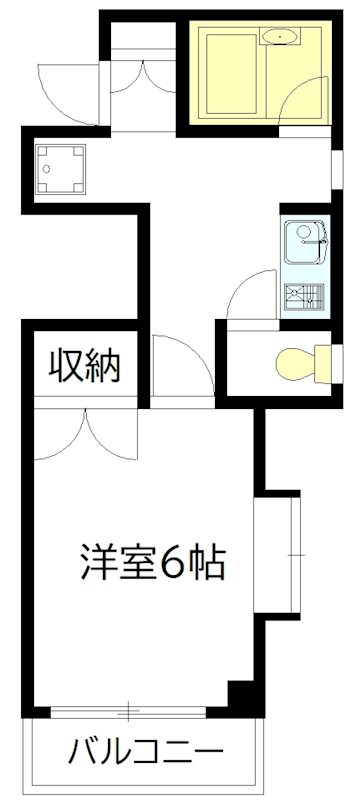 せせらぎパークサイド  206号室 間取り