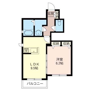 吉祥庵 3号室 間取り