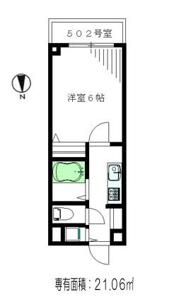 フェニックス高円寺壱番館 502号室 間取り