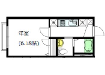 M.K.R.代田（エムケーアールダイタ） 105号室 間取り