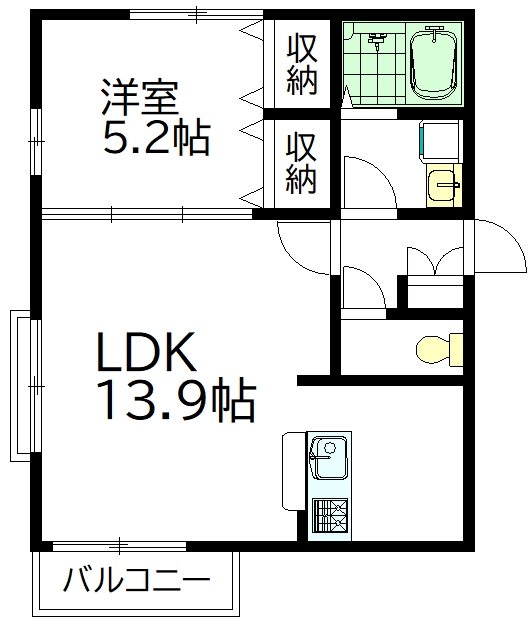 ＧｒａｎｄＶｅｒｔ　（グランヴェール） 101号室 間取り