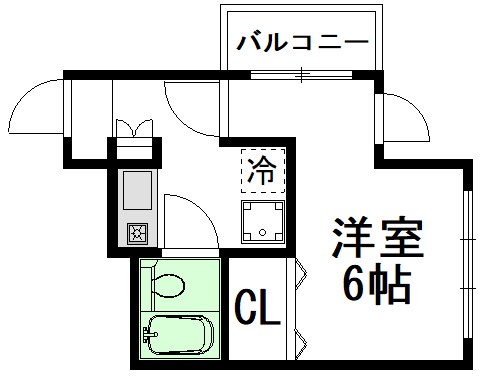 パークサイド 301号室 間取り