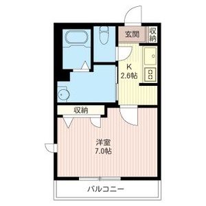 パセオ三軒茶屋 101号室 間取り