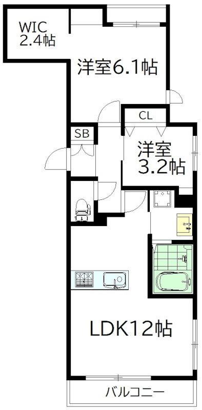 GRAN ARK（グランアーク） 201号室 間取り