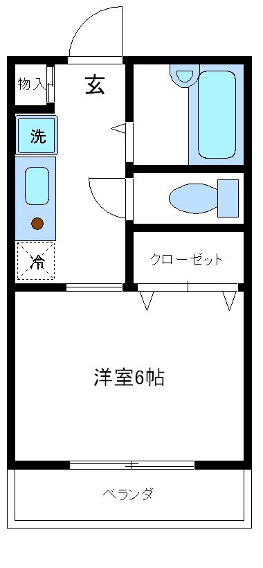 柿ノ木荘 101号室 間取り