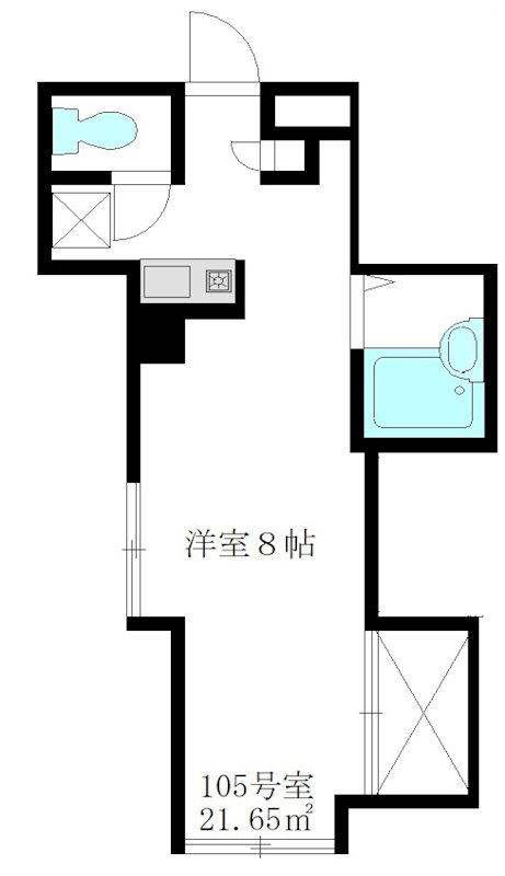 メゾンウィステリア 105号室 間取り