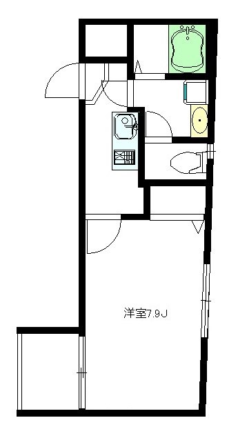 シルクハウス 101号室 間取り