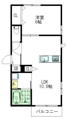 ＵＬＭ　武蔵野 203号室 間取り