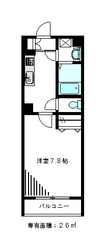 キャッスルサカイ 203号室 間取り