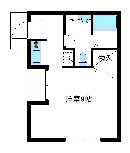 Bells松濤（ベルズ） 101号室 間取り