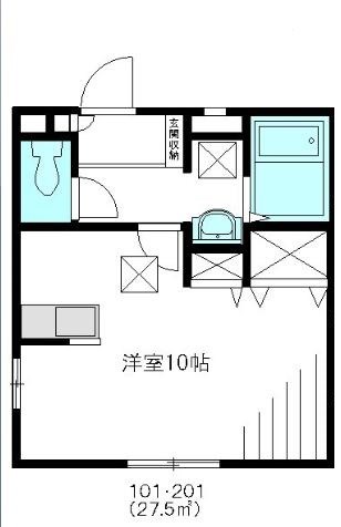 メゾンカーダ 101号室 間取り