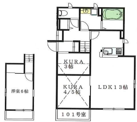 Maison Micocoulier(メゾンミコクリエ) 101号室 間取り