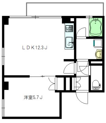 エアリーズ中野 207号室 間取り