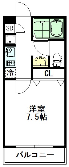 ヒルズロワール 106号室 間取り