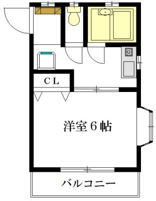 柿ノ木荘 203号室 間取り