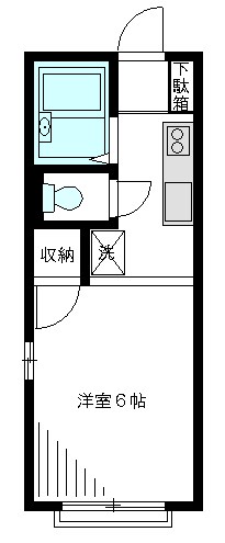 カーサブルーナ 101号室 間取り