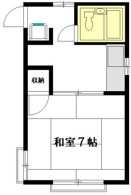 望月荘 201号室 間取り