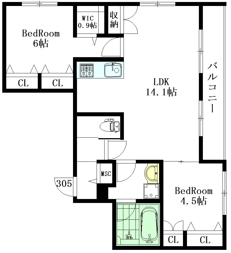 HEBEL MAISON 久我山 間取り図