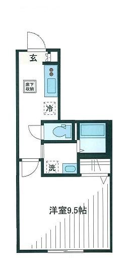 ベルガーデン 102号室 間取り