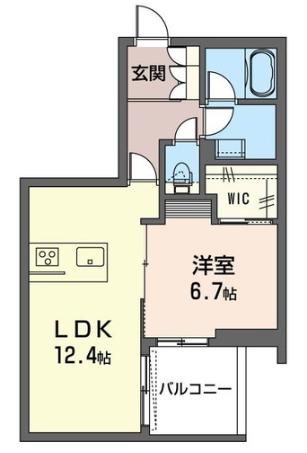 カーサコリーナ 203号室 間取り