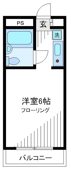 あしのはうす永福   206号室 間取り