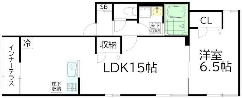 マートリエ 101号室 間取り