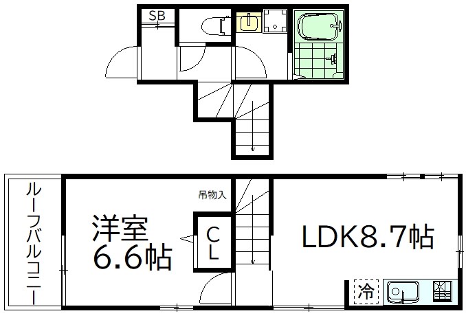 マートリエ 202号室 間取り