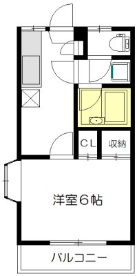 梅ヶ丘テラスＡ 101号室 間取り