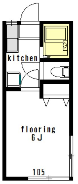 ハイタウン梅丘 105号室 間取り