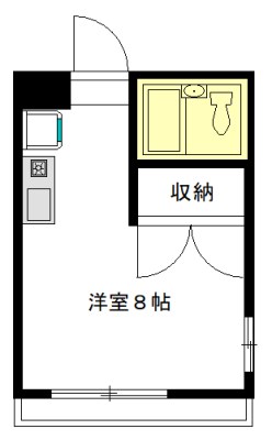 コスモス東北沢 101号室 間取り