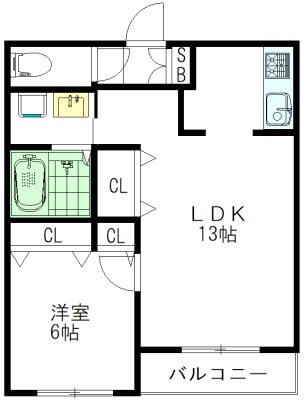 エリタージュ  103号室 間取り