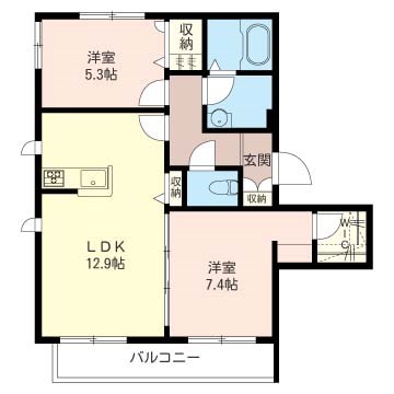 ルミナス南荻窪 201号室 間取り