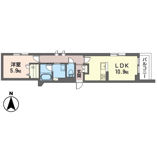 Charmant Daita（シャルマン代田） 305号室 間取り